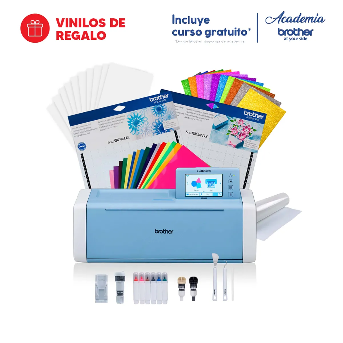 BROTHER - Kit ScanNCut SDX225 Brother + Soporte de Lápices Universal + Regalos