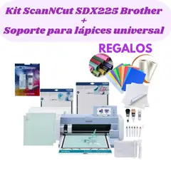 BROTHER - Kit ScanNCut SDX225 + Soporte para lápices universal + Regalos