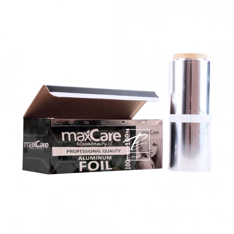 MAXCARE - Papel Aluminio 50m Papel Para Mechas Manicure Peluquería