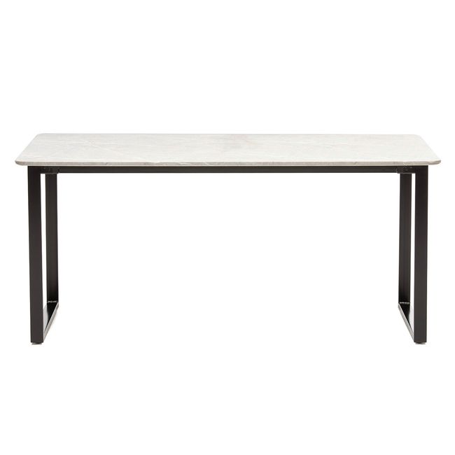 LESSOX - Mesa de Comedor Marmoleada Gris