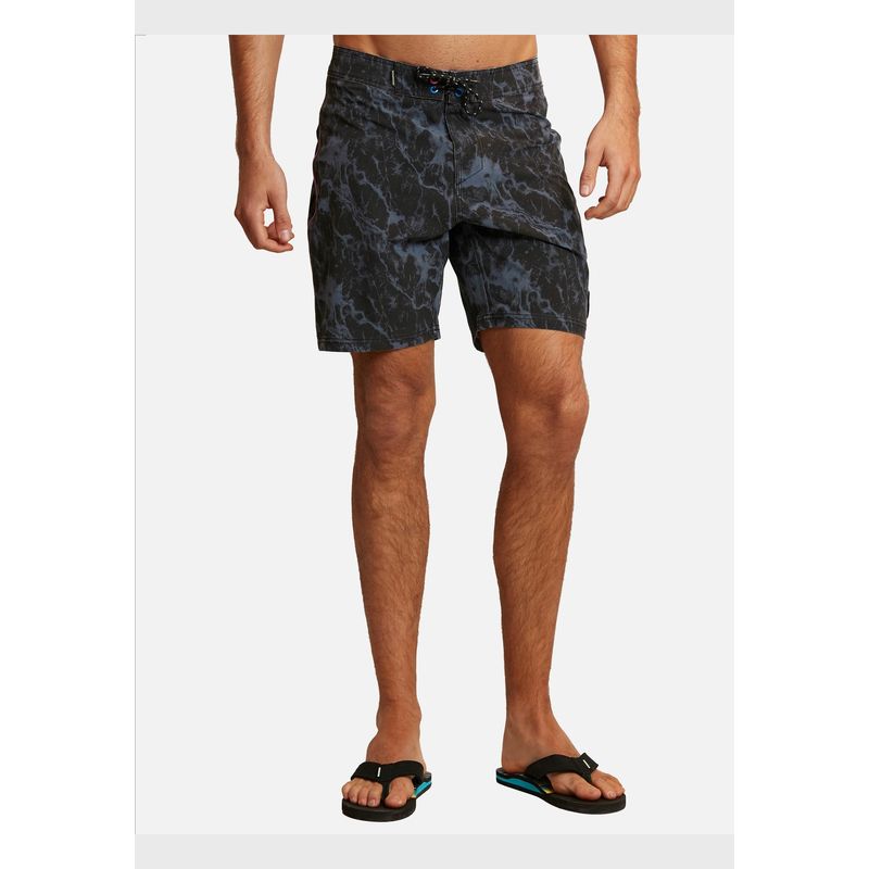 MAUI AND SONS - Traje De Baño Stretch Black Marble Vortex Hombre Negro Maui And Sons.