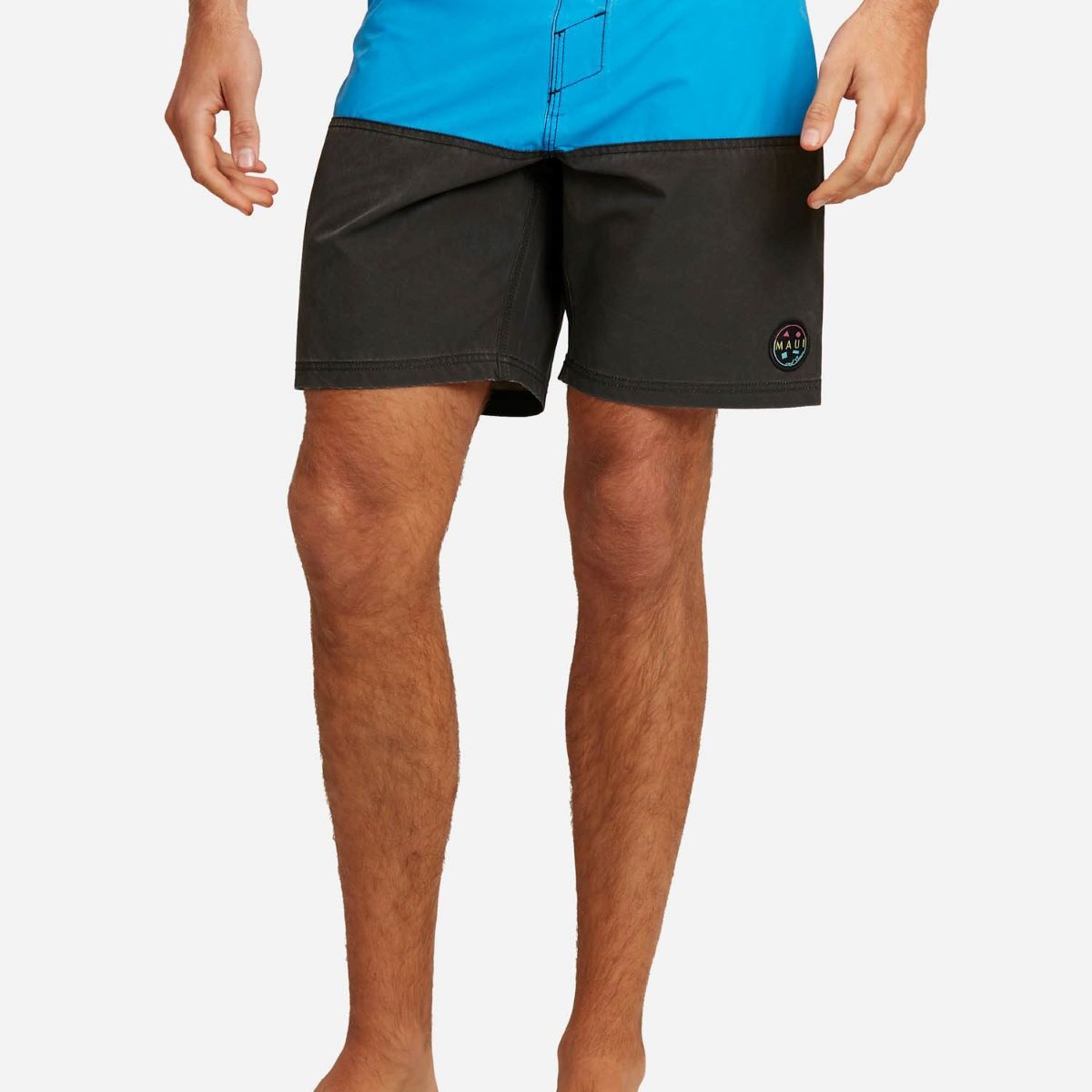 MAUI AND SONS - Traje De Baño Stretch Vintage Vortex Hombre Negro Maui And Sons.