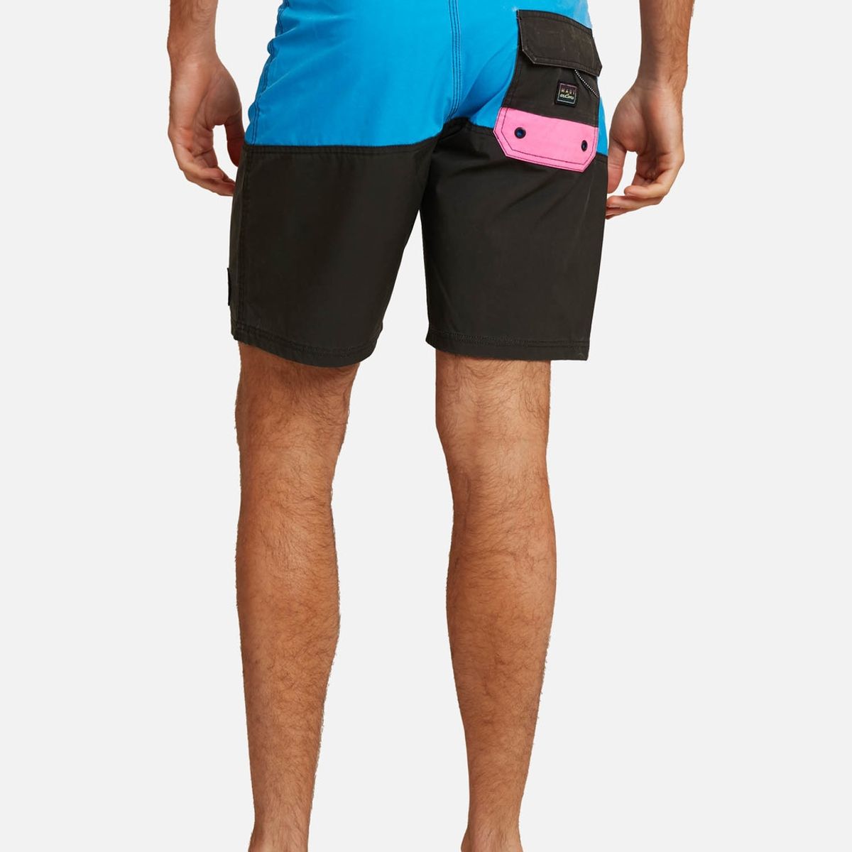 MAUI AND SONS - Traje De Baño Stretch Vintage Vortex Hombre Negro Maui And Sons.