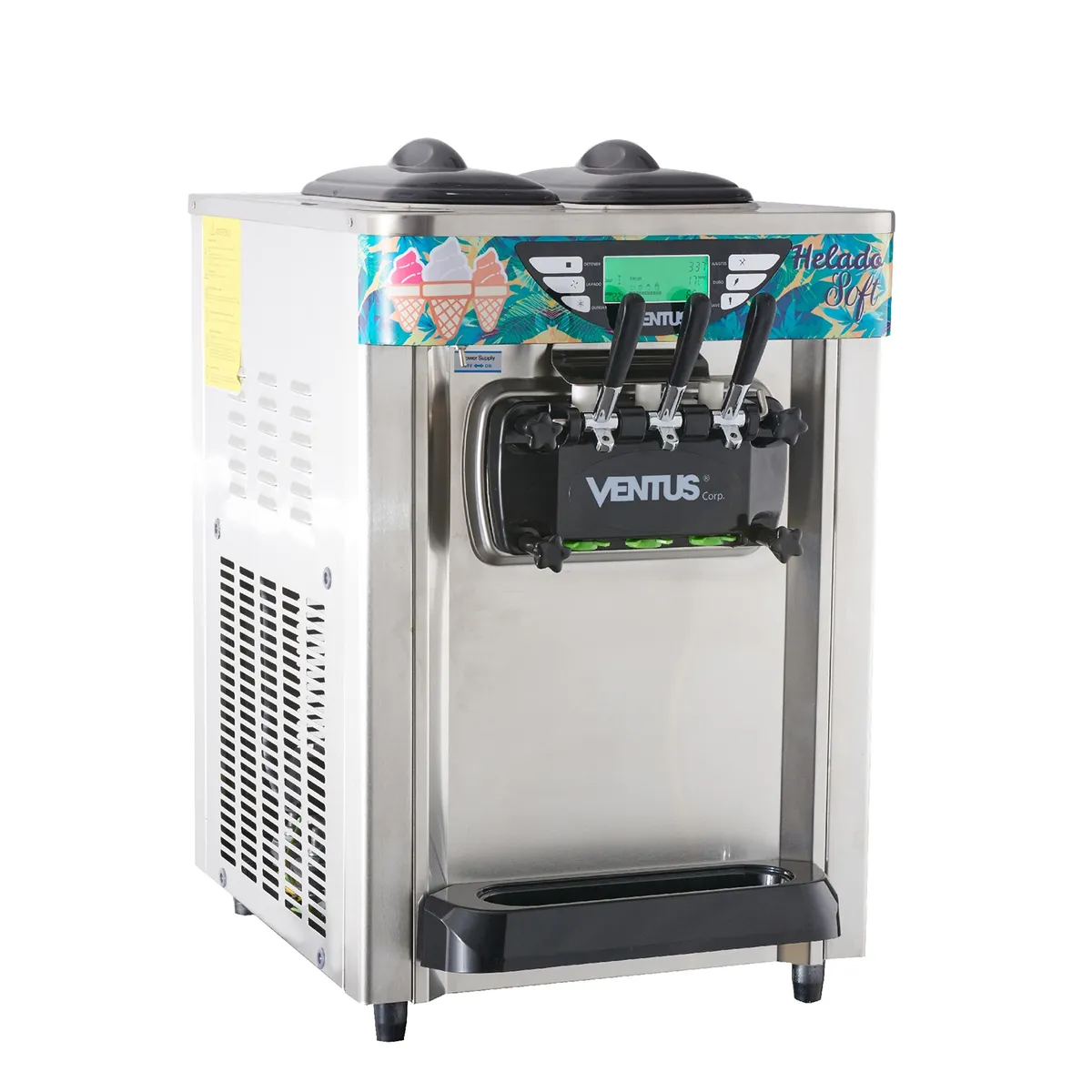 VENTUS - Ventus Máquina de Helado Soft Sobremesa 30 Lts/H