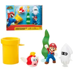 NINTENDO - Playset colección Mario Bros diorama bajo el agua