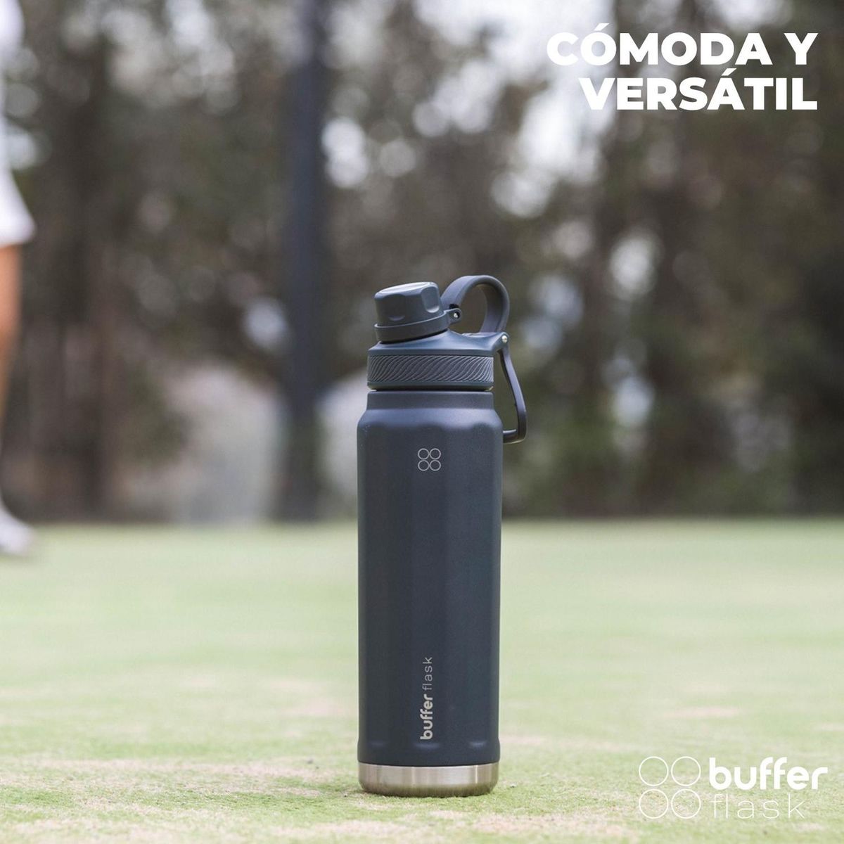 BUFFER FLASK - Termo Botella Agua Termica Acero Inox Buffer 1lt - Azul marino