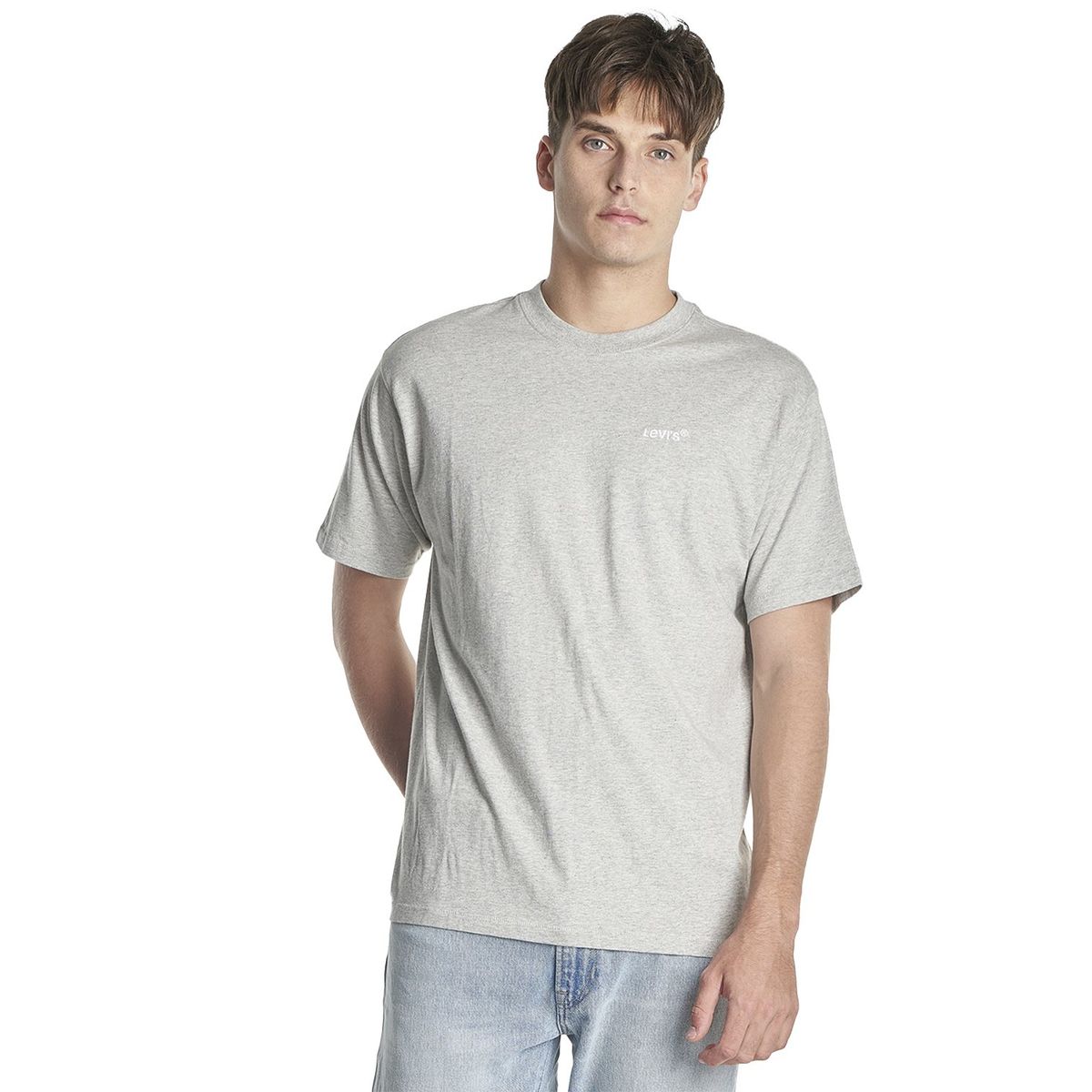 LEVIS - Polera Hombre Manga Corta Red Tab Gris Levis