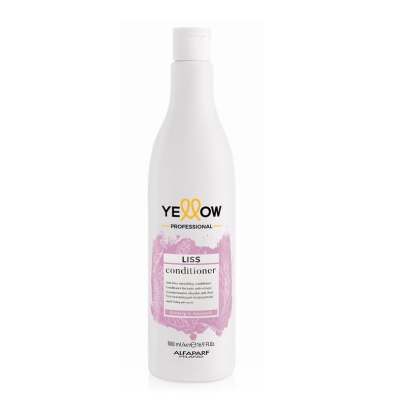 ALFAPARF MILANO - ACONDICIONADOR ANTI FRIZZ LISO PERFECTO YELLOW LISS ALFAPARF 500 ML..-