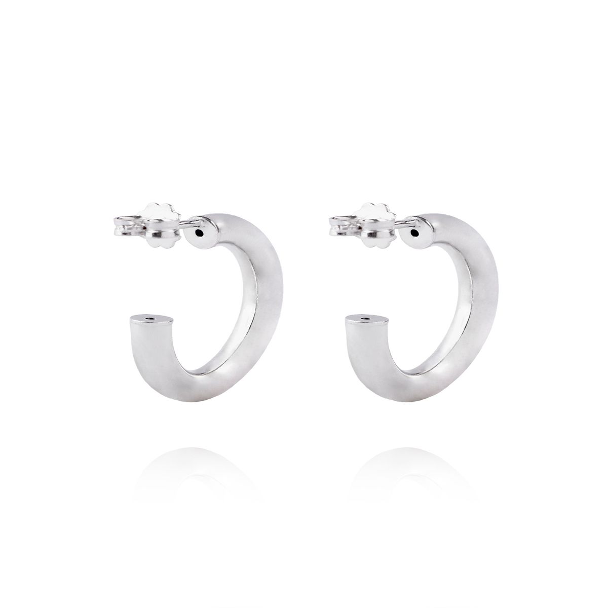 JB JOYAS BARON - Aros de Plata Esterlina 925 Argollas Clasica