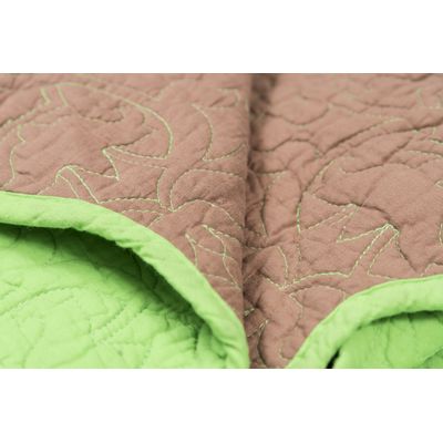 Imagen 2 del producto Quilt 100 Algodón Verde Café King
