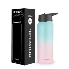 ONE2GO - Botella Termica Agua Acero Inox500ml - Rosa