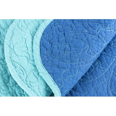 Imagen 2 del producto Quilt 100 Algodón Calipso Azul King