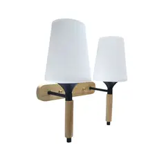 WANT - Apliqué de Pared Doble Lusitania Porta E-27 Incluye Ampolleta Cálida