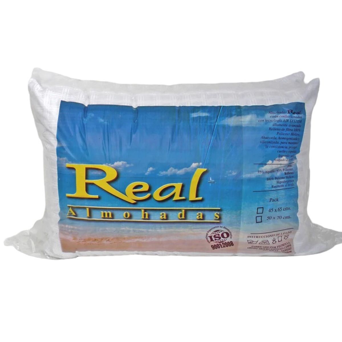 GENERICO - Pack 2 Almohadas 45 x 65 Tela Microfibra 400grs GENERICO