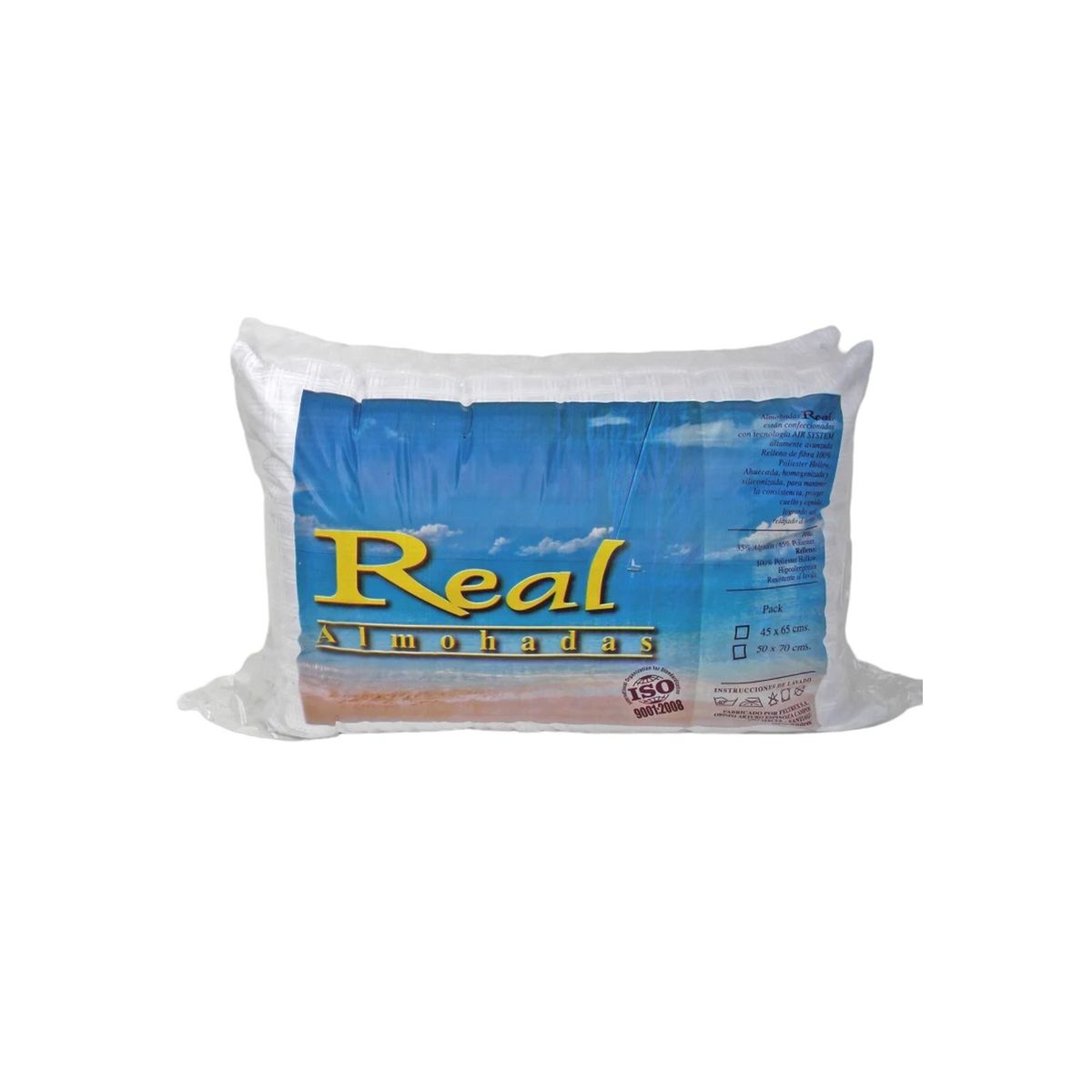 GENERICO - Pack 2 Almohadas 45 x 65 Tela Microfibra 400grs GENERICO