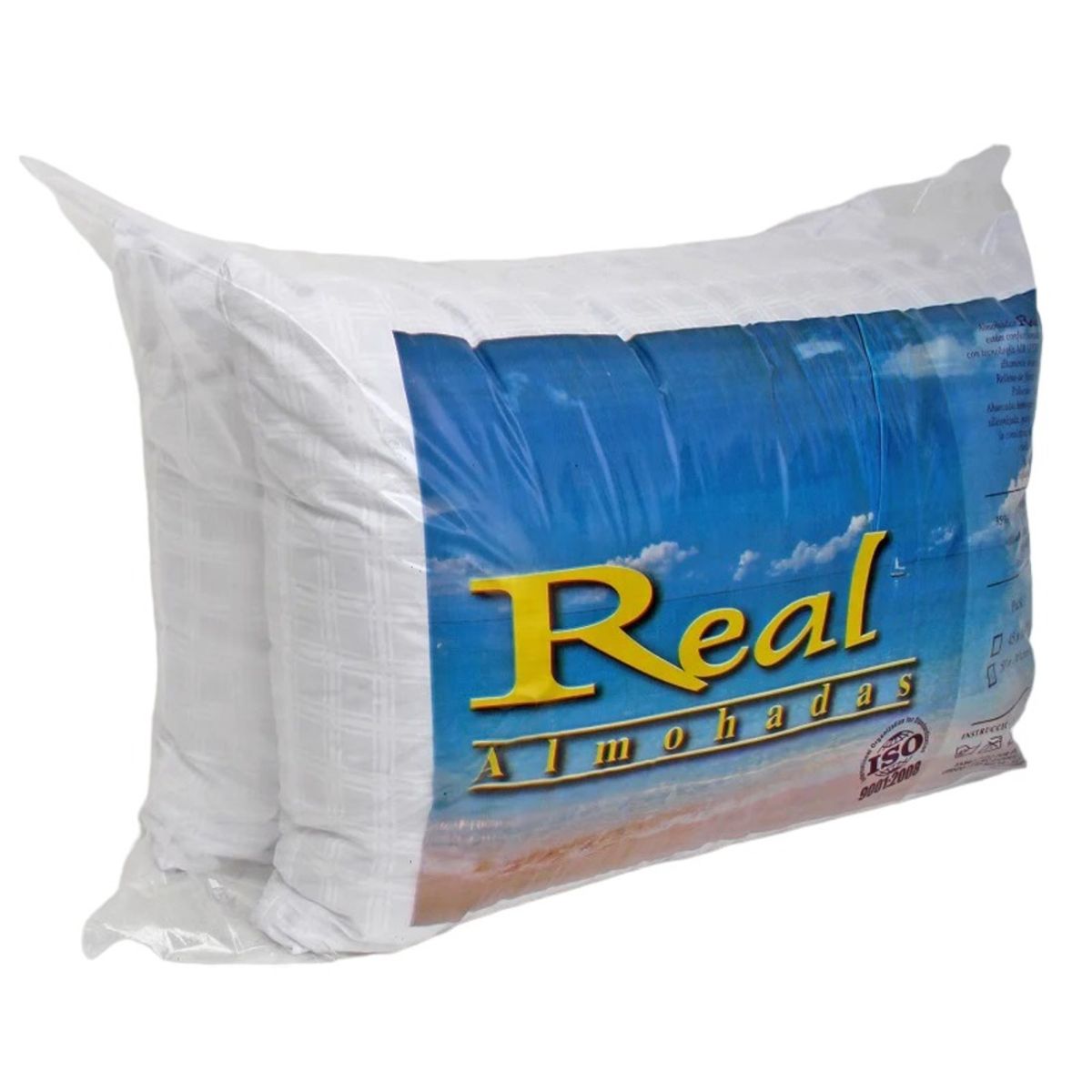 GENERICO - Pack 2 Almohadas 45 x 65 Tela Microfibra 400grs GENERICO