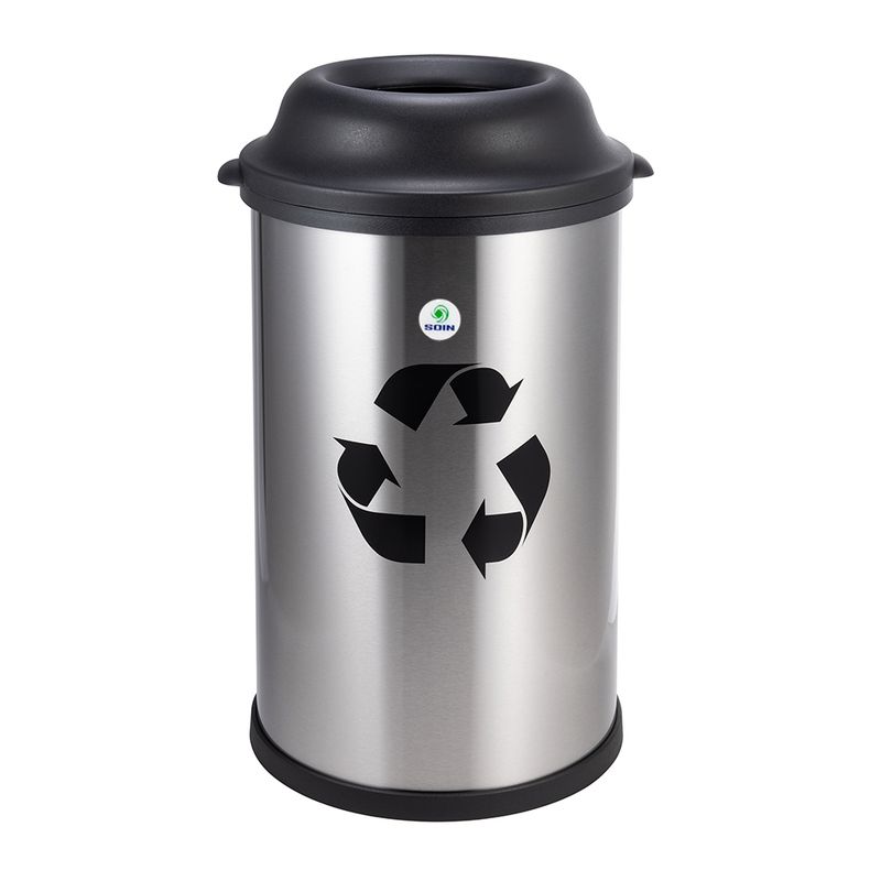 GENERICO - BASURERO ACERO INOXIDABLE 50 LTS SOIN