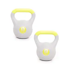 SDFIT - Pesa Rusa Kettlebell PVC 8 kg Pack 2x Unidades