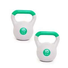 SDFIT - Pesa Rusa Kettlebell PVC 10 kg Pack 2x Unidades