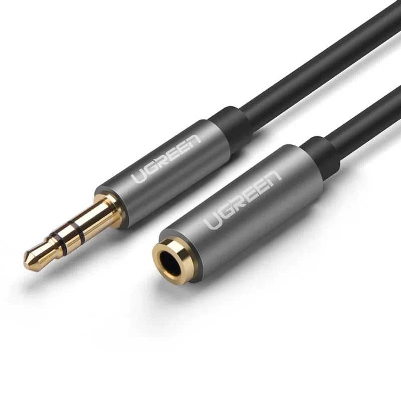 UGREEN - Cable extensión JACK 35MM MH 5M NEGRO AV118