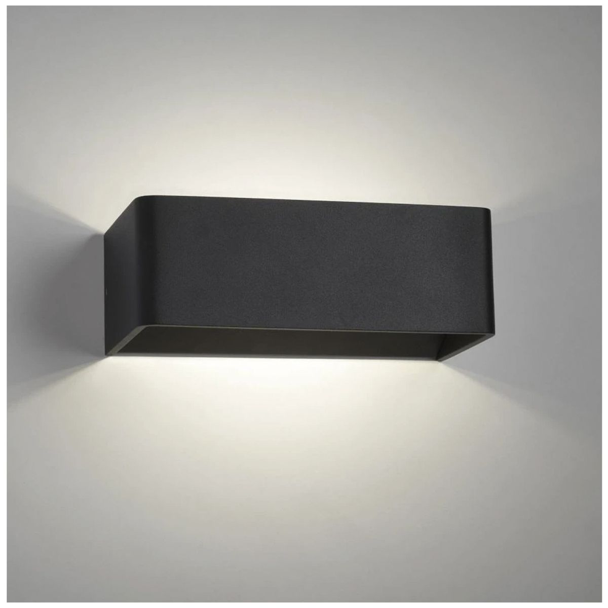 Apliqué LED Decorativo Rectangular 6W Negro, marca HB LEDS - Foto 2