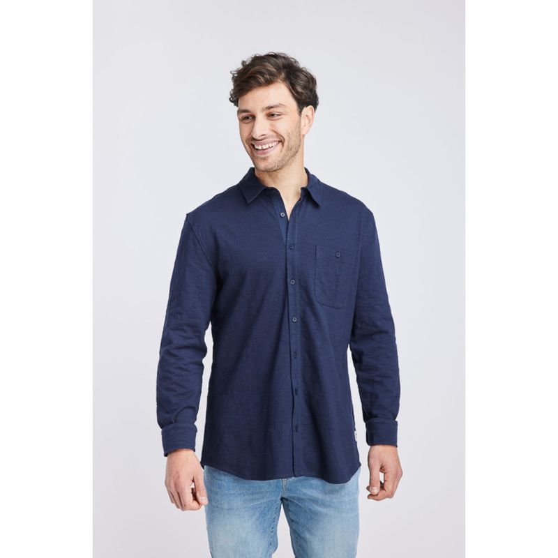PANAMA JACK - Camisa ML Zaragoza Navy Panama Jack