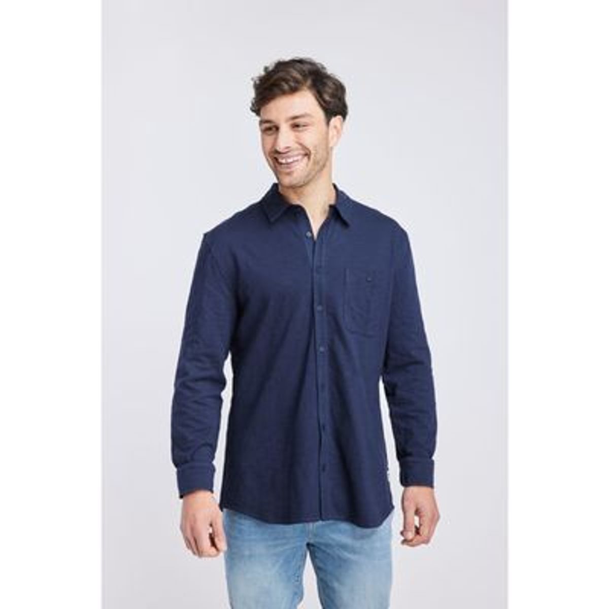 PANAMA JACK - Camisa ML Zaragoza Navy Panama Jack