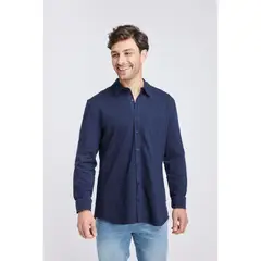 PANAMA JACK - Camisa ML Zaragoza Navy