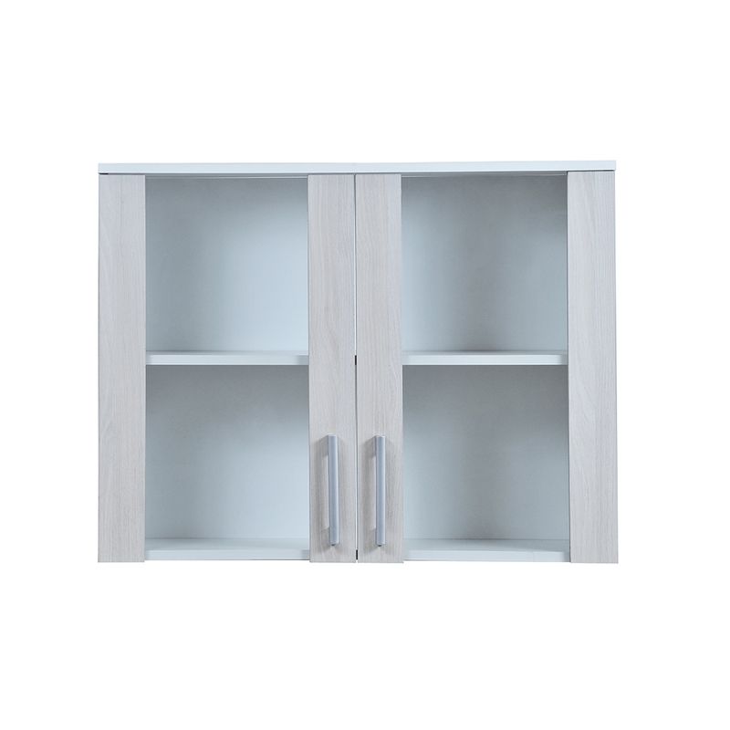 MOBIKIT - Mueble Mural Vidriado 2 Puertas 80 cm Color Acacia