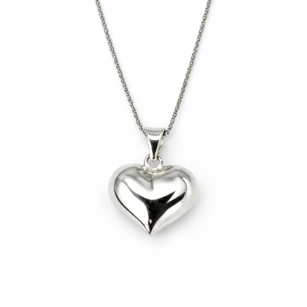 JOYAS MYTOKE - Collar Corazon Mediano Plata Fina 925 Mujer Femenina Amor