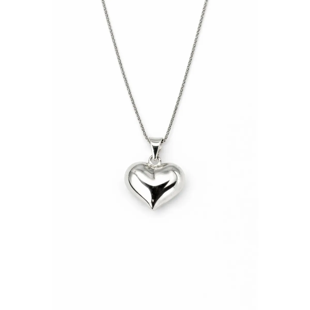 JOYAS MYTOKE - Collar Corazon Mediano Plata Fina 925 Mujer Femenina Amor