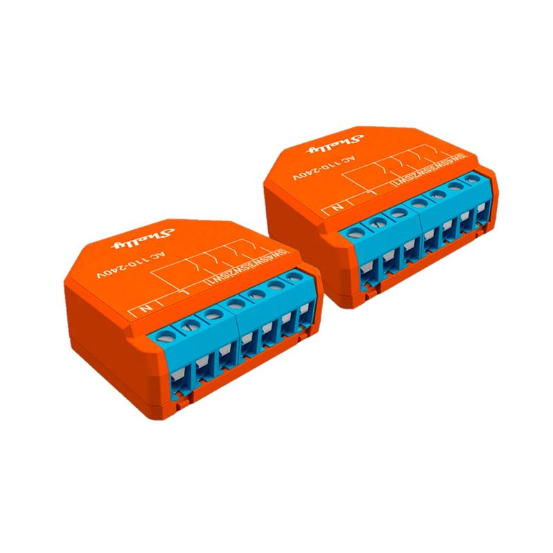 SHELLY - Pack 2x Shelly Plus I4 Wi-Fi Controller 4 Switch