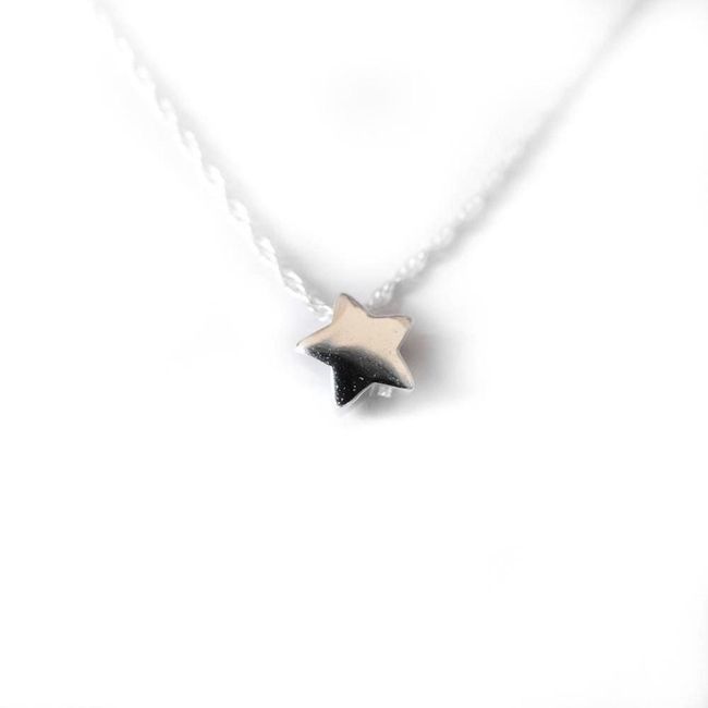 GOIA - Choker Mujer Estrella plata