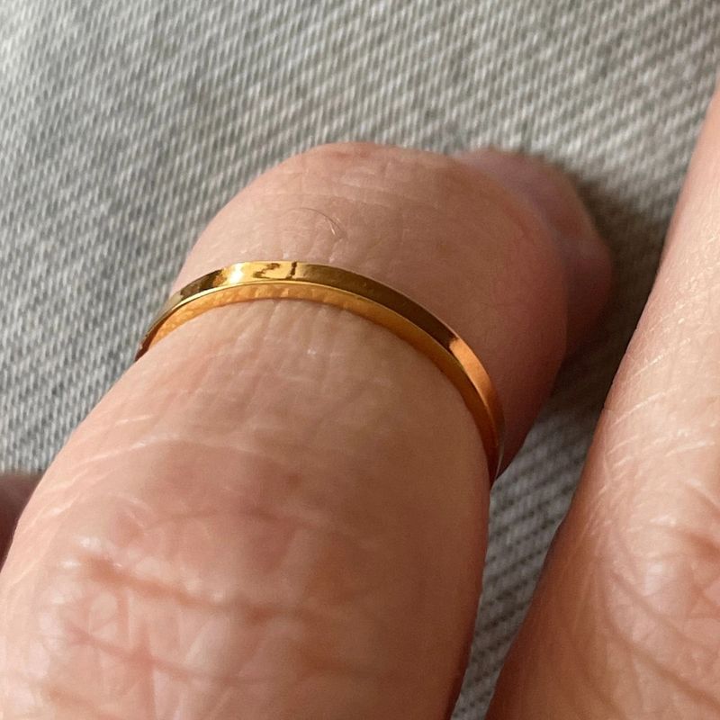 GOIA - Anillo Unisex Midi Liso Ajustable GOLD