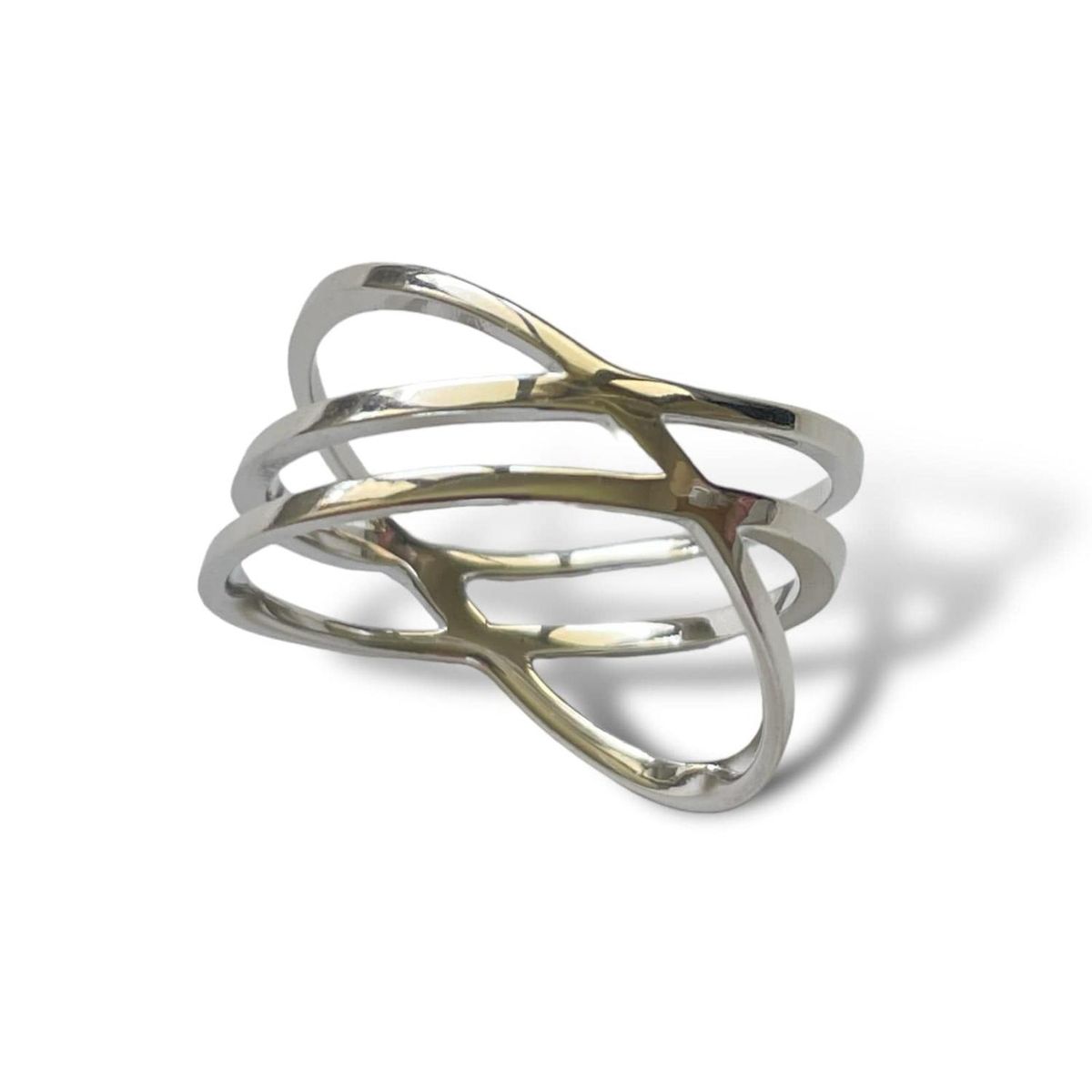 GOIA - Anillo Entrelazado plata - Plateado - 1