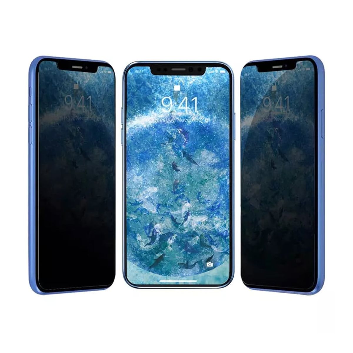 GENERICO - Lamina Anti Espia Para iPhone 15 Pro Max Vidrio Templado