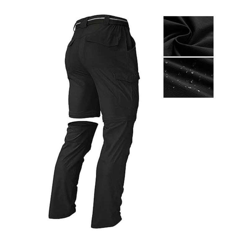 GARSIL - Pantalon Tipo Cargo Desmontable Para Trekking - Secado Rapido - Hombre