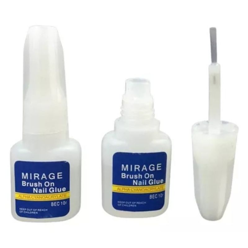 GENERICO - Pegamento Rapido Uñas Postizas Pincel Aplicador Manicure 10g