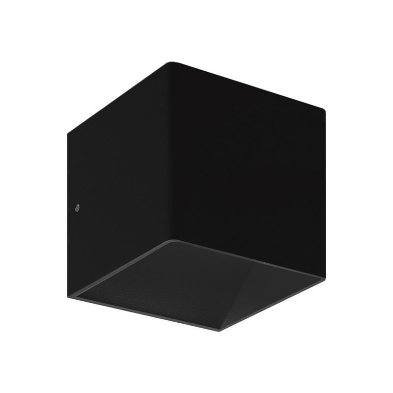 HB LEDS - Apliqué LED de Pared Cuadrado 3W Cálido Negro