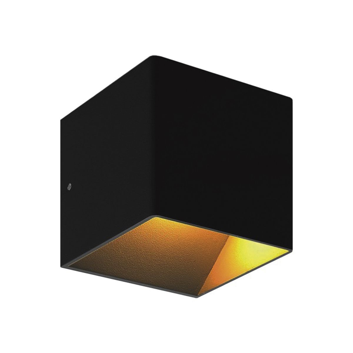 HB LEDS - Apliqué LED de Pared Cuadrado 3W Cálido Negro