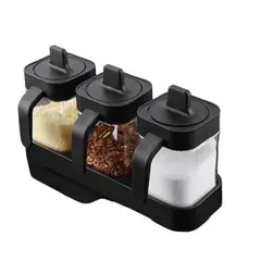 GENERICO - Set 3 Contenedores Especieros Cocina Organizadores