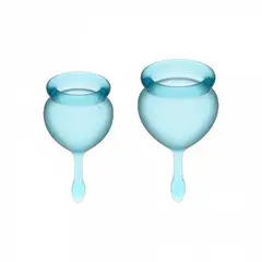 SECRETOS DE AMOR - Set de 2 Copas Menstruales Satisfyer..-