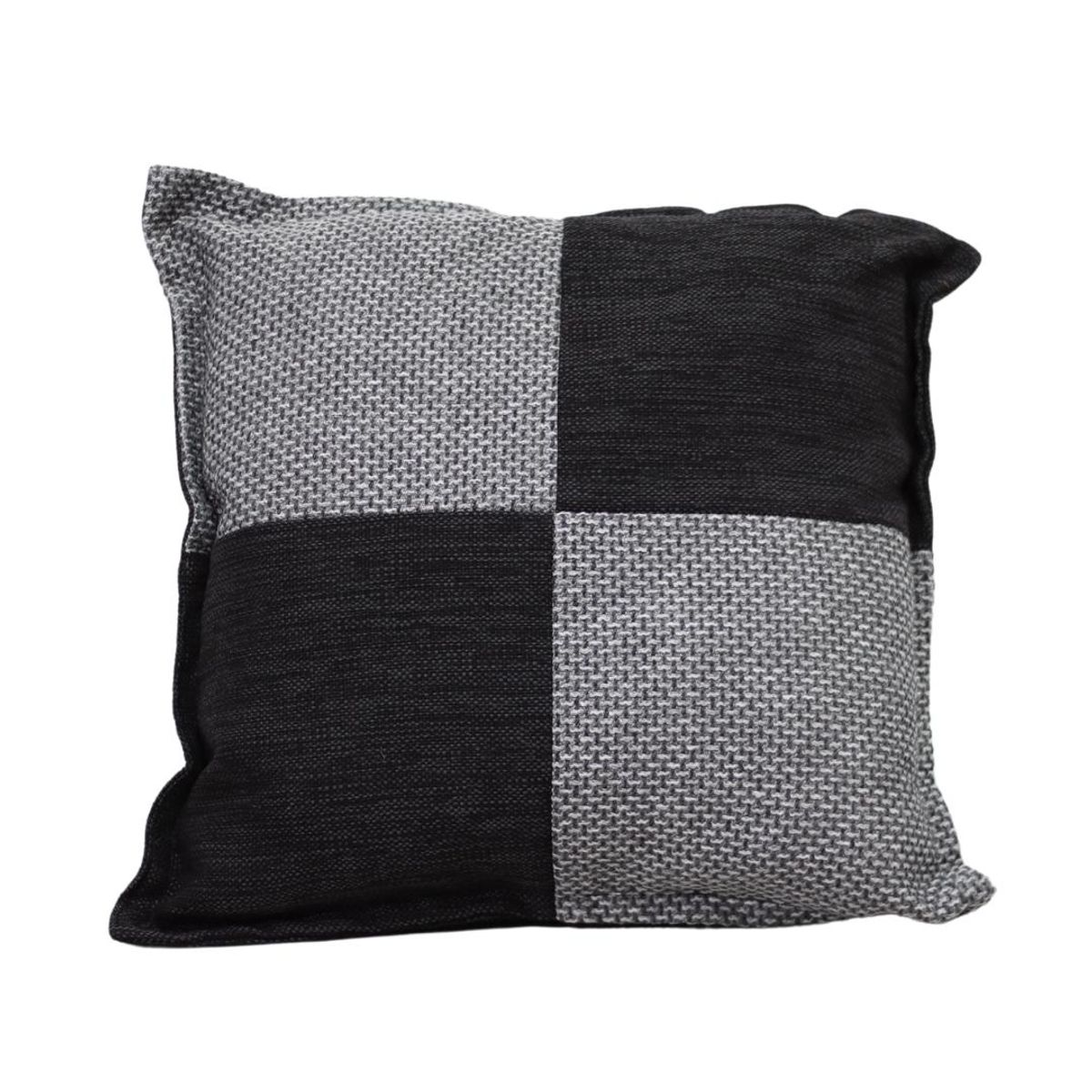 GENERICO - Cojín Gabriela Gris Negro Omega 50x50 cm Máxima Design