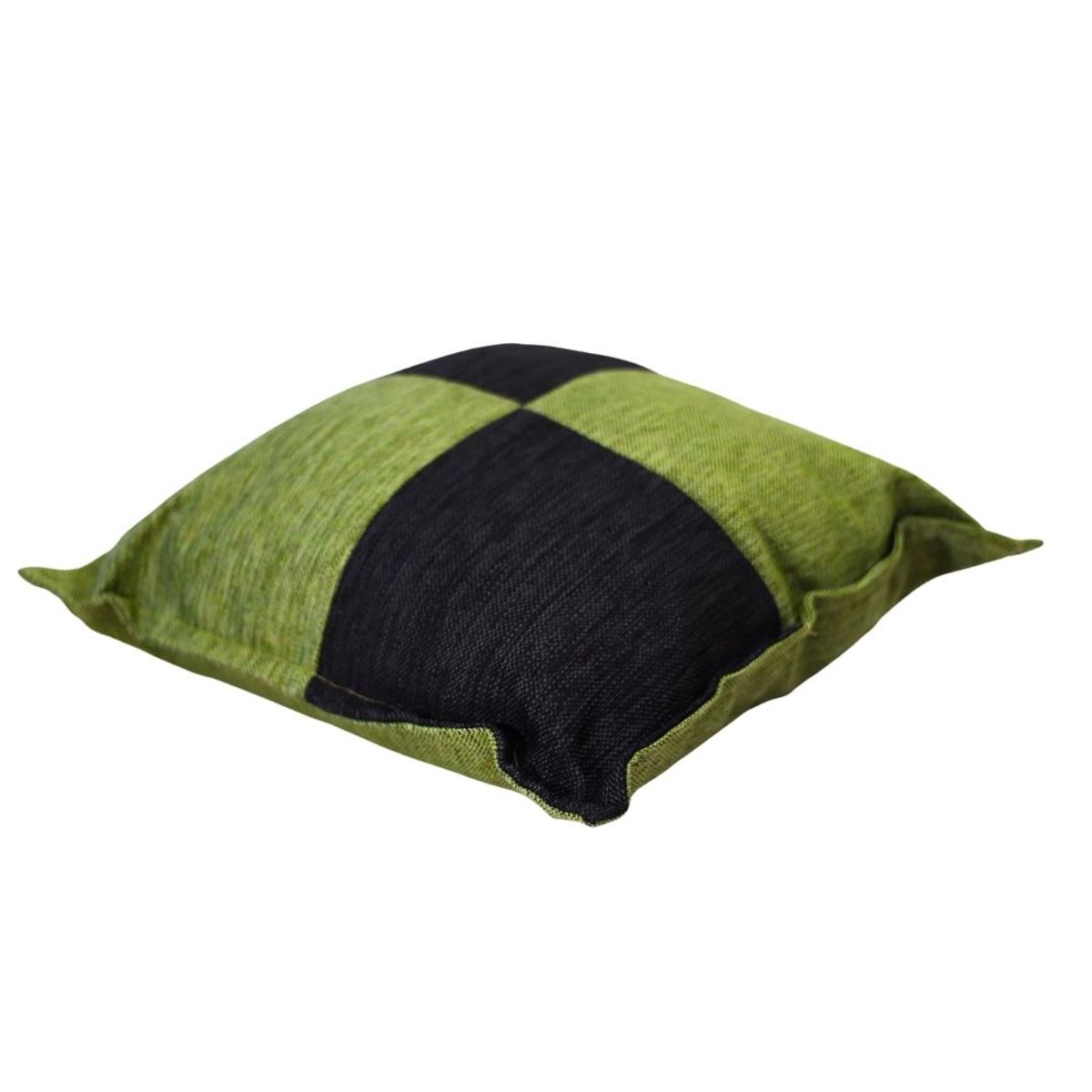 GENERICO - Cojín Gabriela Negro Verde Pistacho 50x50 cm Máxima Design