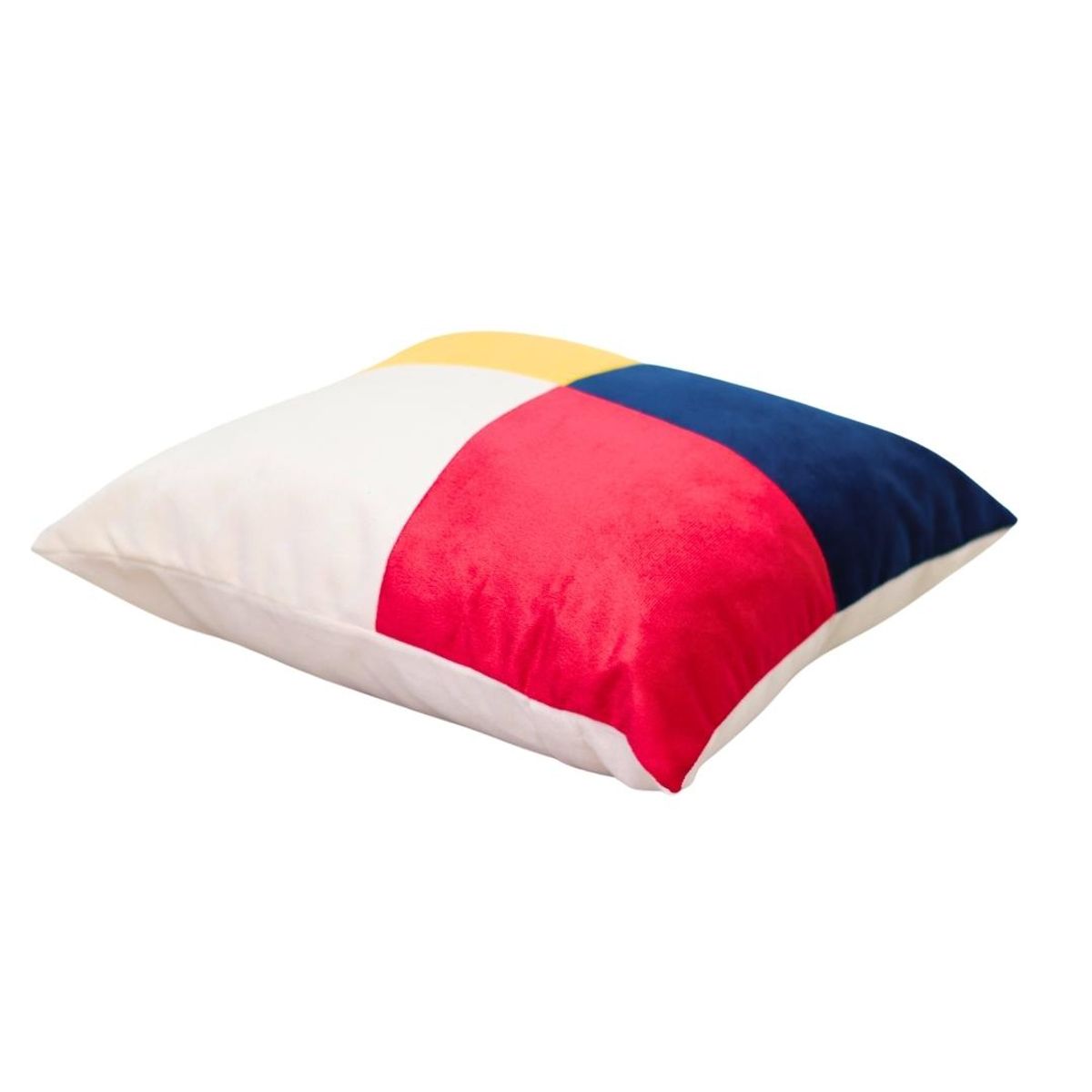 GENERICO - Cojín Blanco Amarillo Rojo Azul 50x50 cm Máxima Design