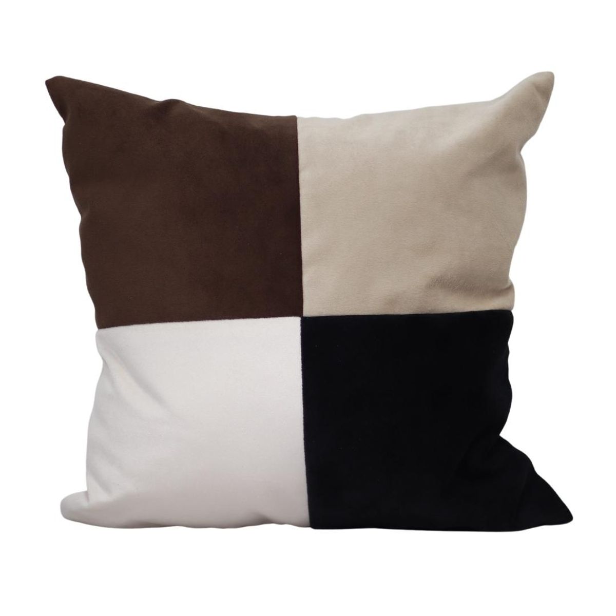 GENERICO - Cojín Beige Blanco Café Negro 50x50 cm Máxima Design