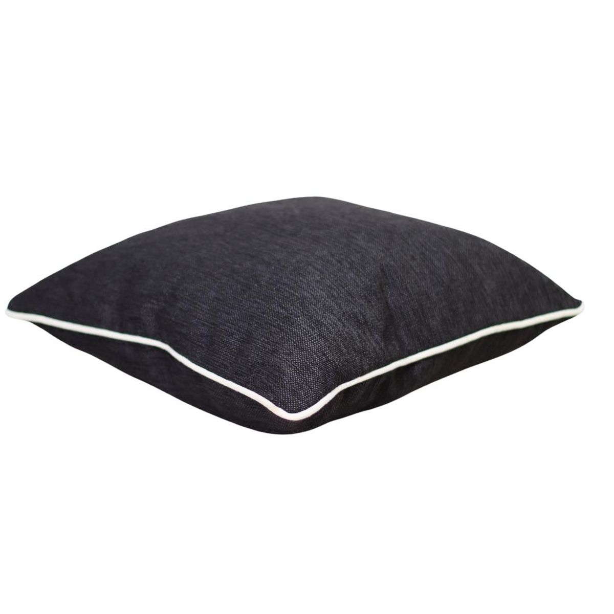GENERICO - Cojín Antonia Negro Delta 50x50 cm Máxima Design