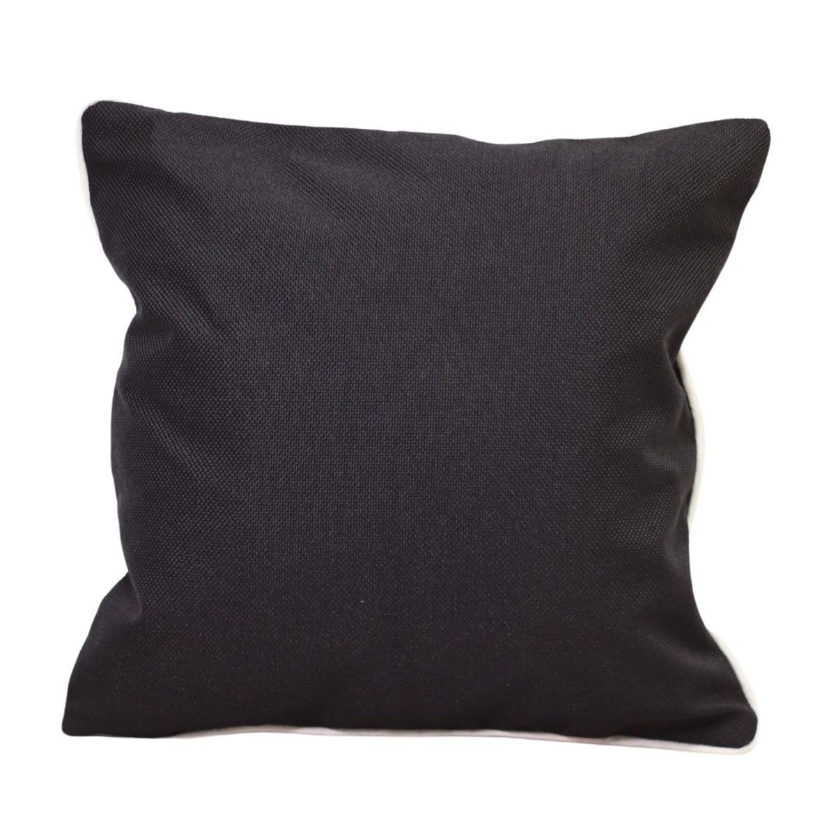 GENERICO - Cojín Antonia Negro Omega 50x50 cm Máxima Design.