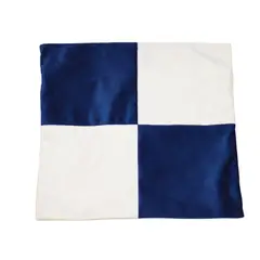 GENERICO - Funda Cojín Azul Blanco 50x50 cm Máxima Design