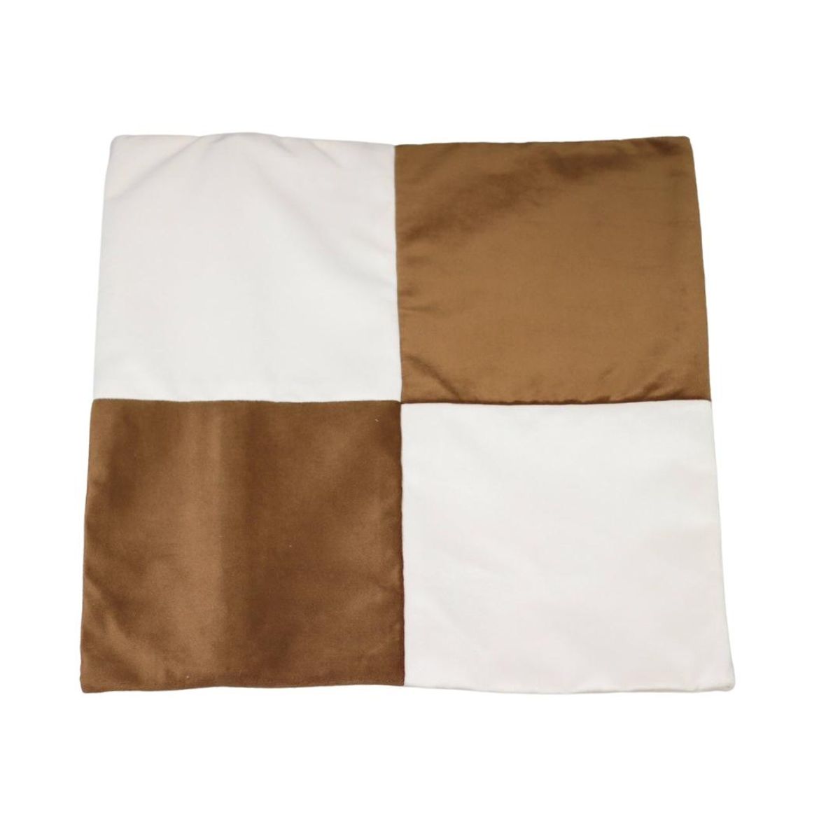 GENERICO - Funda Cojín Café Blanco 50x50 cm Máxima Design